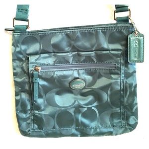 Coach Signature Nylon File Bag